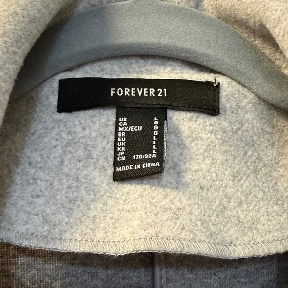 Forever 21 Light Gray Trench Winter Coat - Picture 4 of 10